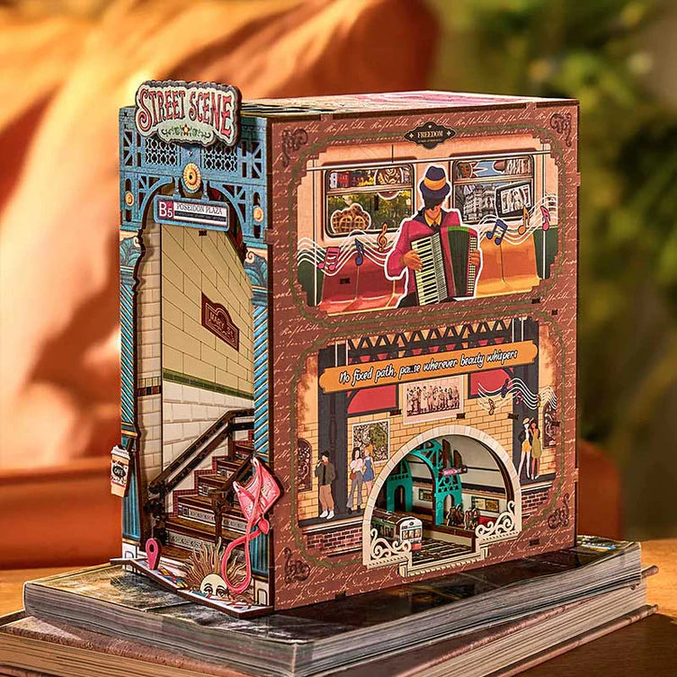 Street Scene - Sujeta Libros - Maqueta Rolife