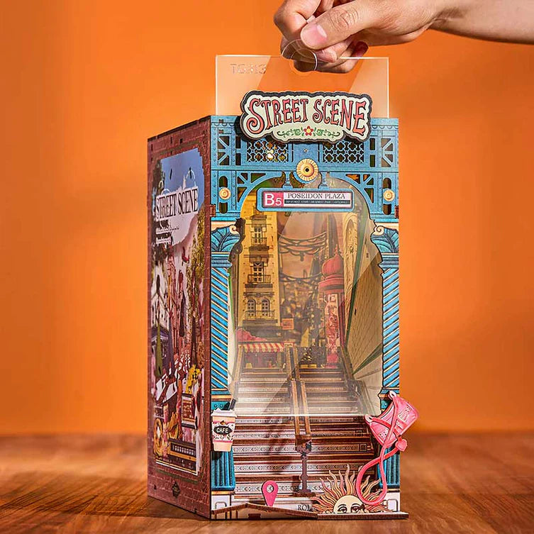 Street Scene - Sujeta Libros - Maqueta Rolife