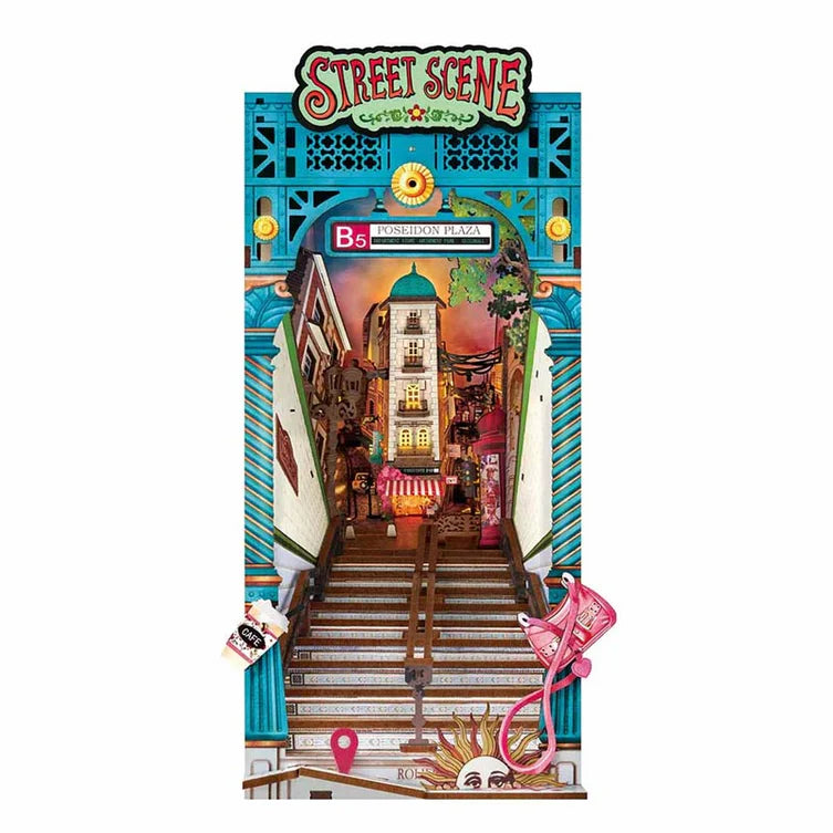 Street Scene - Sujeta Libros - Maqueta Rolife