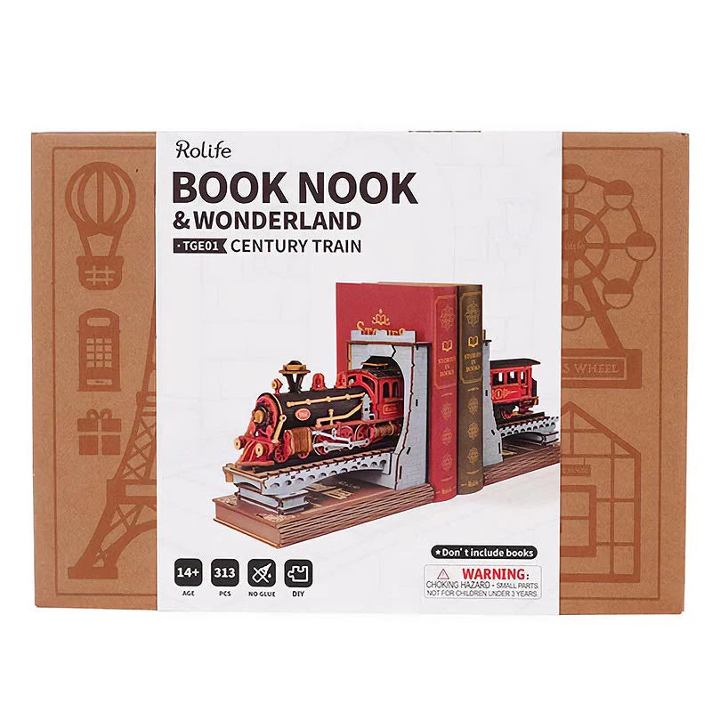 Book End Century Train - Sujeta Libros - Maqueta Rolife