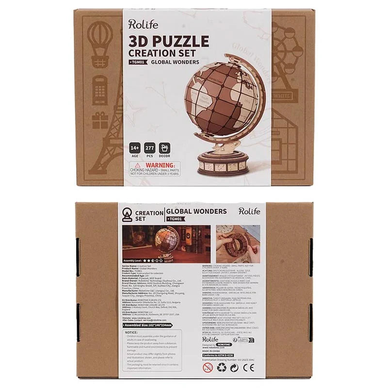 Global Wonders - Rompecabezas 3D - Maqueta de Madera Rolife