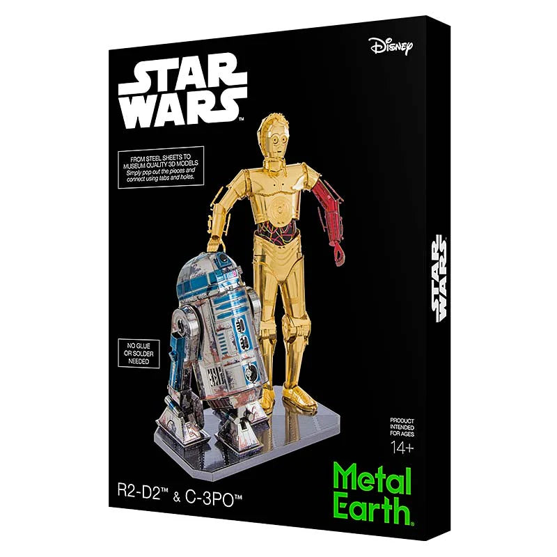 R2D2 y C3PO Premium Star Wars- Maqueta 3D - Metal Earth