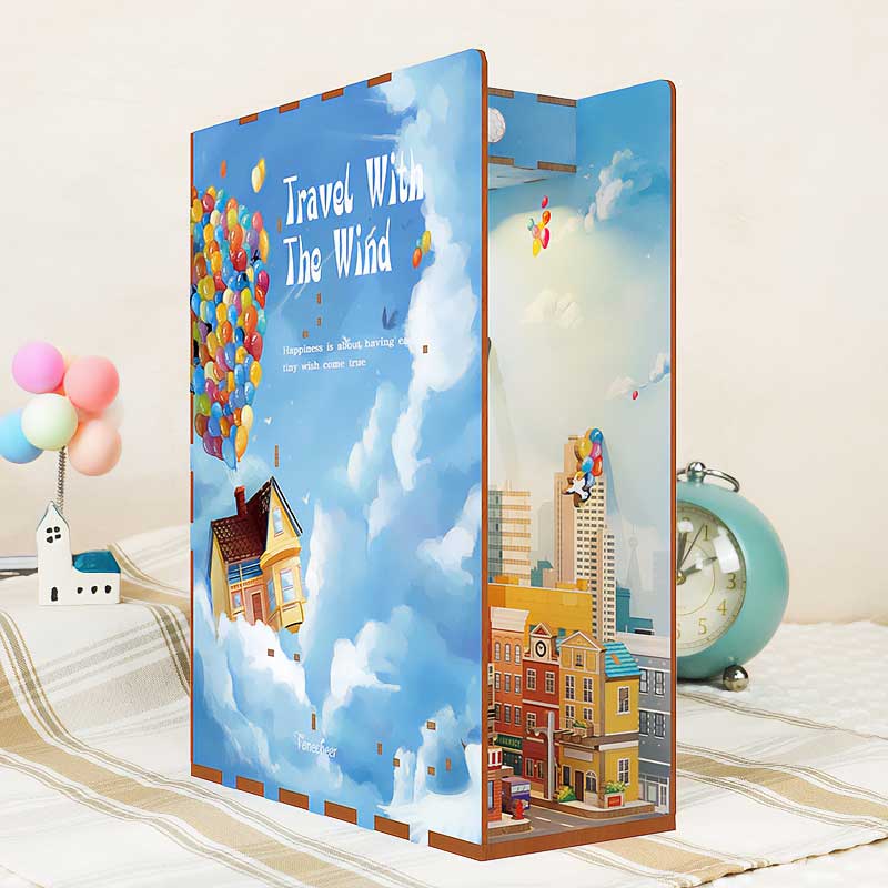 Up Travel With The Wind - Separador de Libros - Maqueta Tonecheer