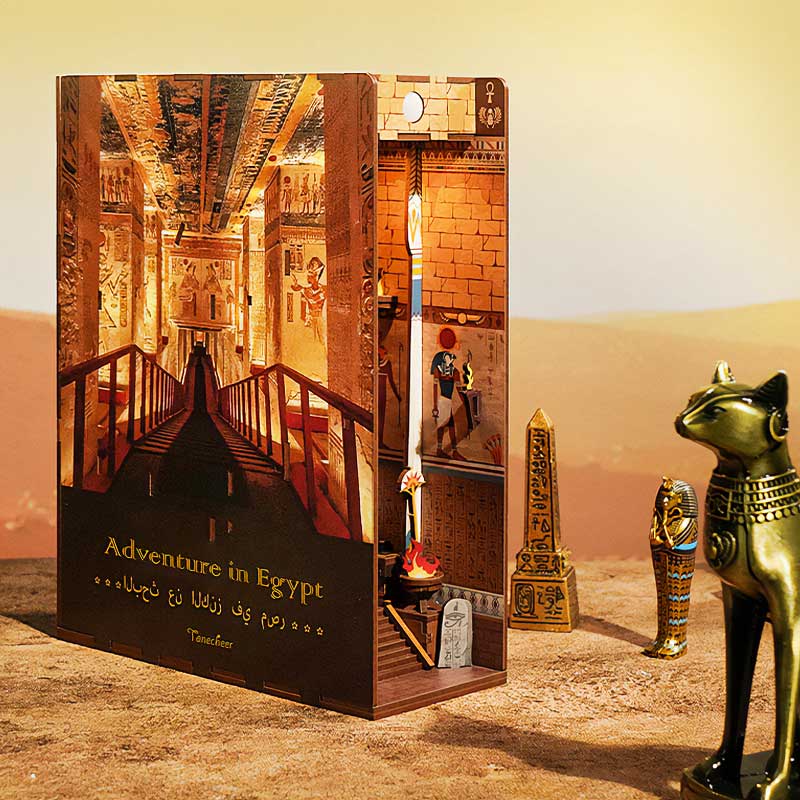 Aventura en Egipto - Separador de Libros - Maqueta Tonecheer