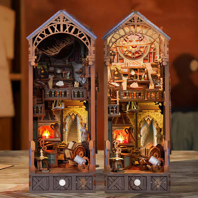 Leonardo Da Vinci - Separador de Libros - Maqueta Tonecheer