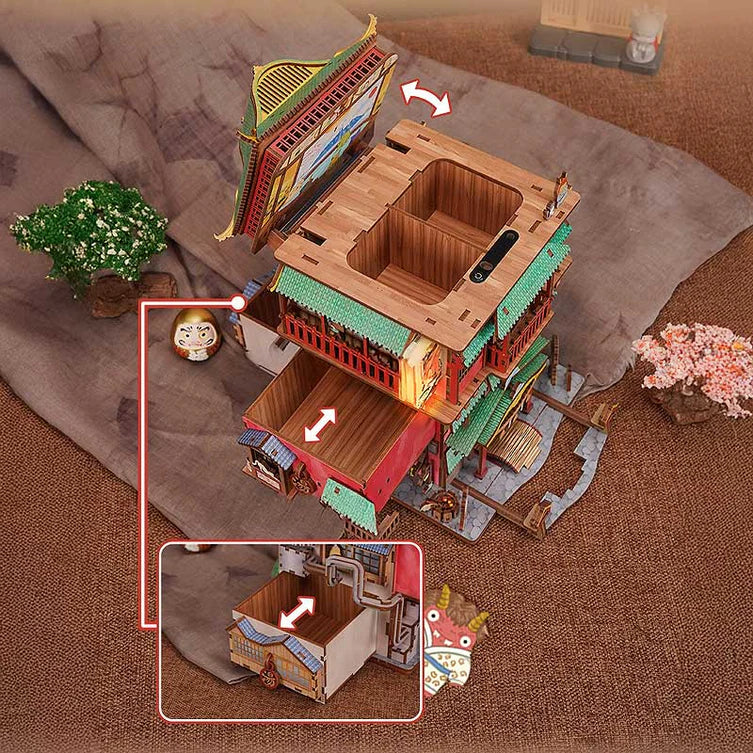 Desk Bin Onsen Viaje de Chihiro - Papelero de Escritorio - Tonecheer