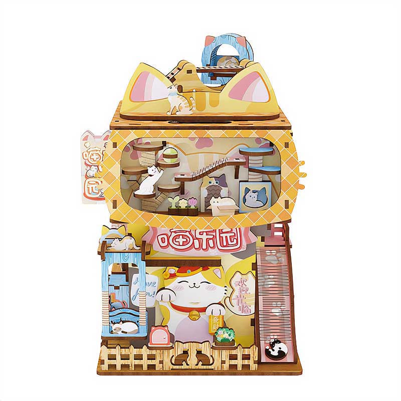 Casa de Gatos - Papelero Automático de Escritorio - Maqueta Tonecheer