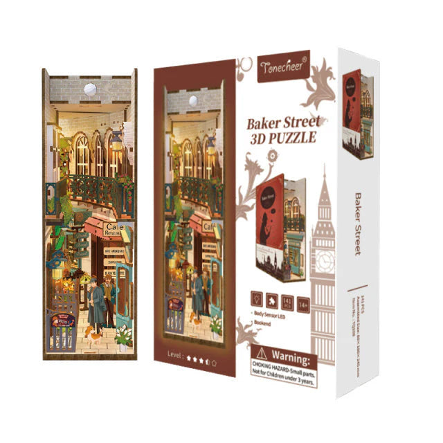 Sherlock Holmes Baker Street - Separador de Libros - Maqueta Tonecheer