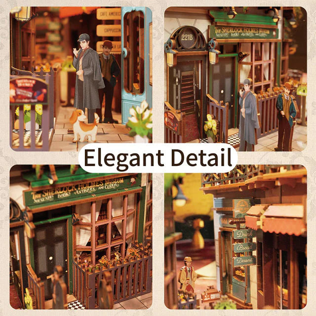 Sherlock Holmes Baker Street - Separador de Libros - Maqueta Tonecheer