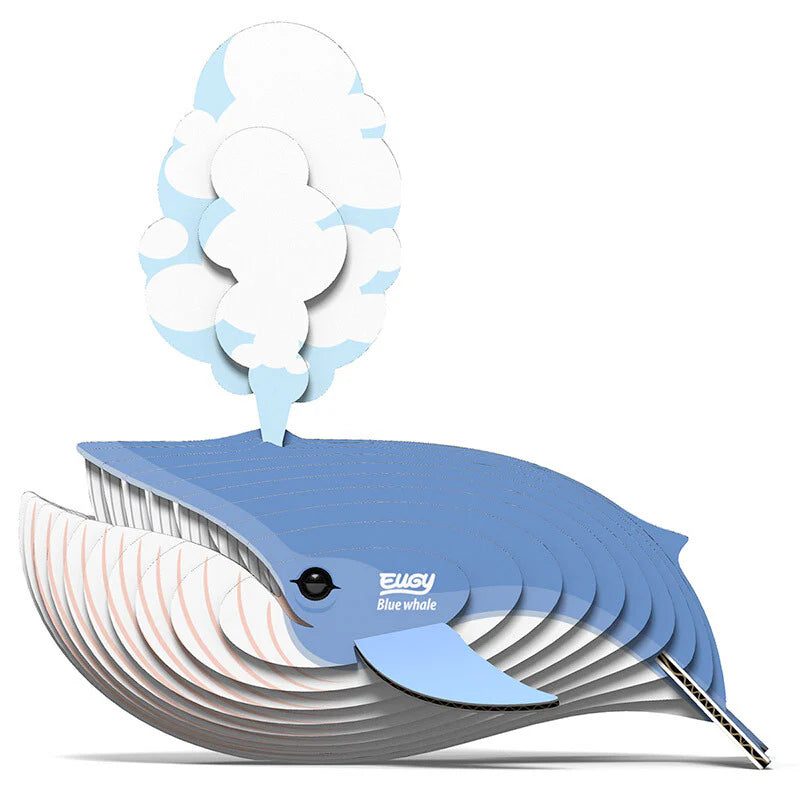 Ballena Azul - Puzzle 3D de Cartón - Eugy Dodoland