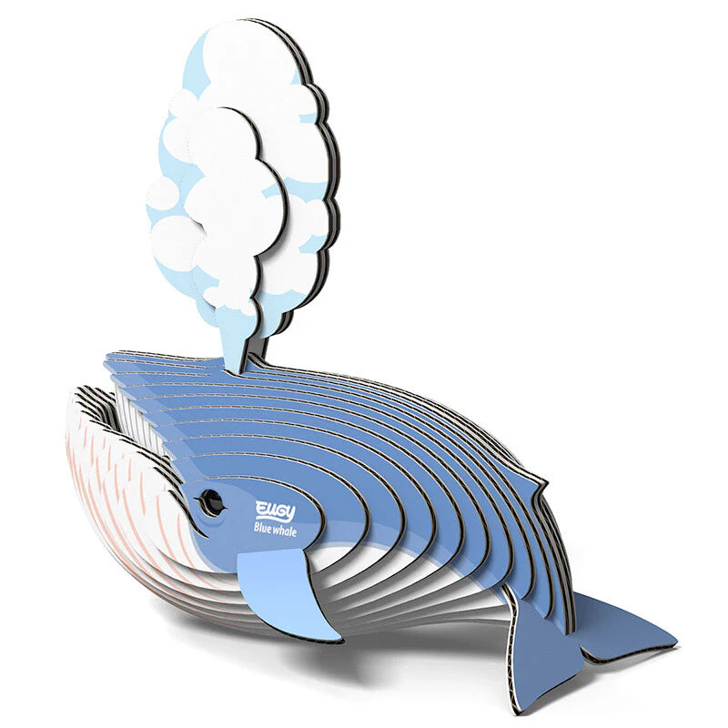 Ballena Azul - Puzzle 3D de Cartón - Eugy Dodoland