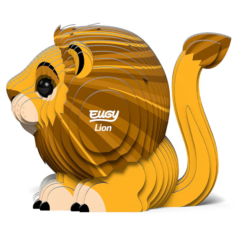 León - Puzzle 3D de Cartón - Eugy Dodoland