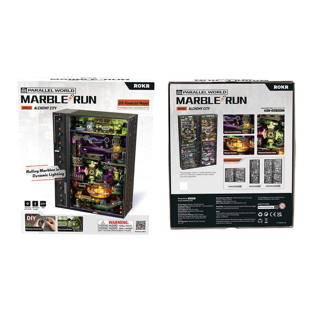Alchemy City Laberinto  - Marble Runner - Maqueta de Madera ROKR
