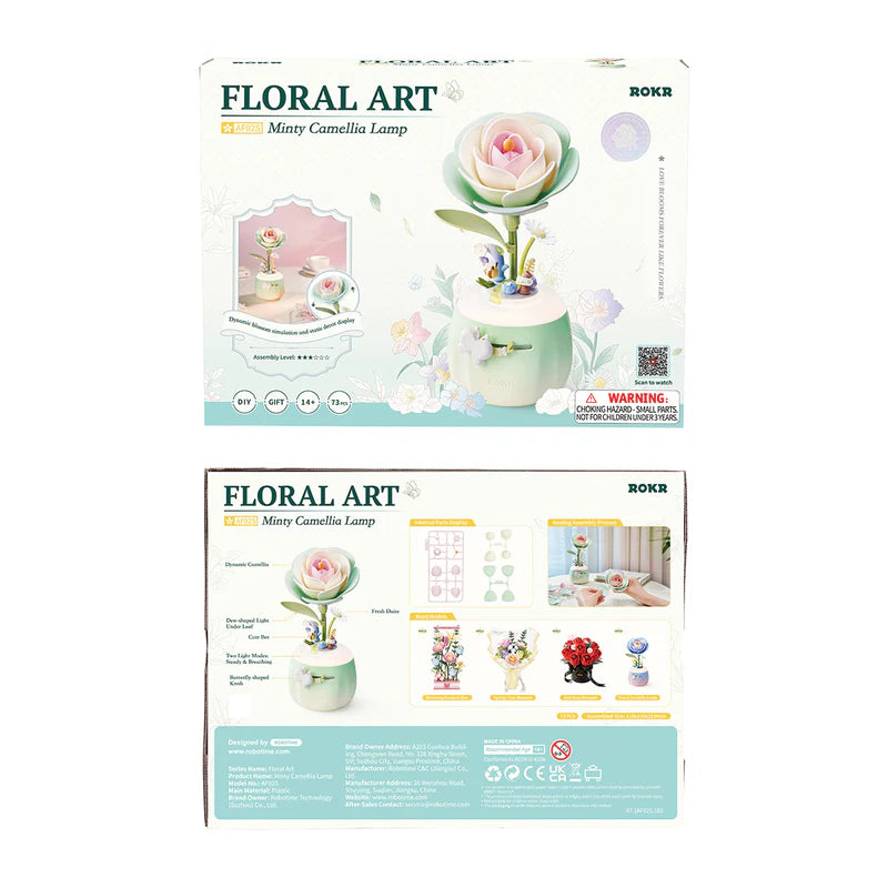 Lámpara de Camelia Menta - Maqueta Armable - ROKR