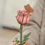 Rosa - Rompecabezas 3D - Maqueta de Madera Robotime