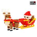 Rudolf y Santa Armable 3D  - Pix Brix