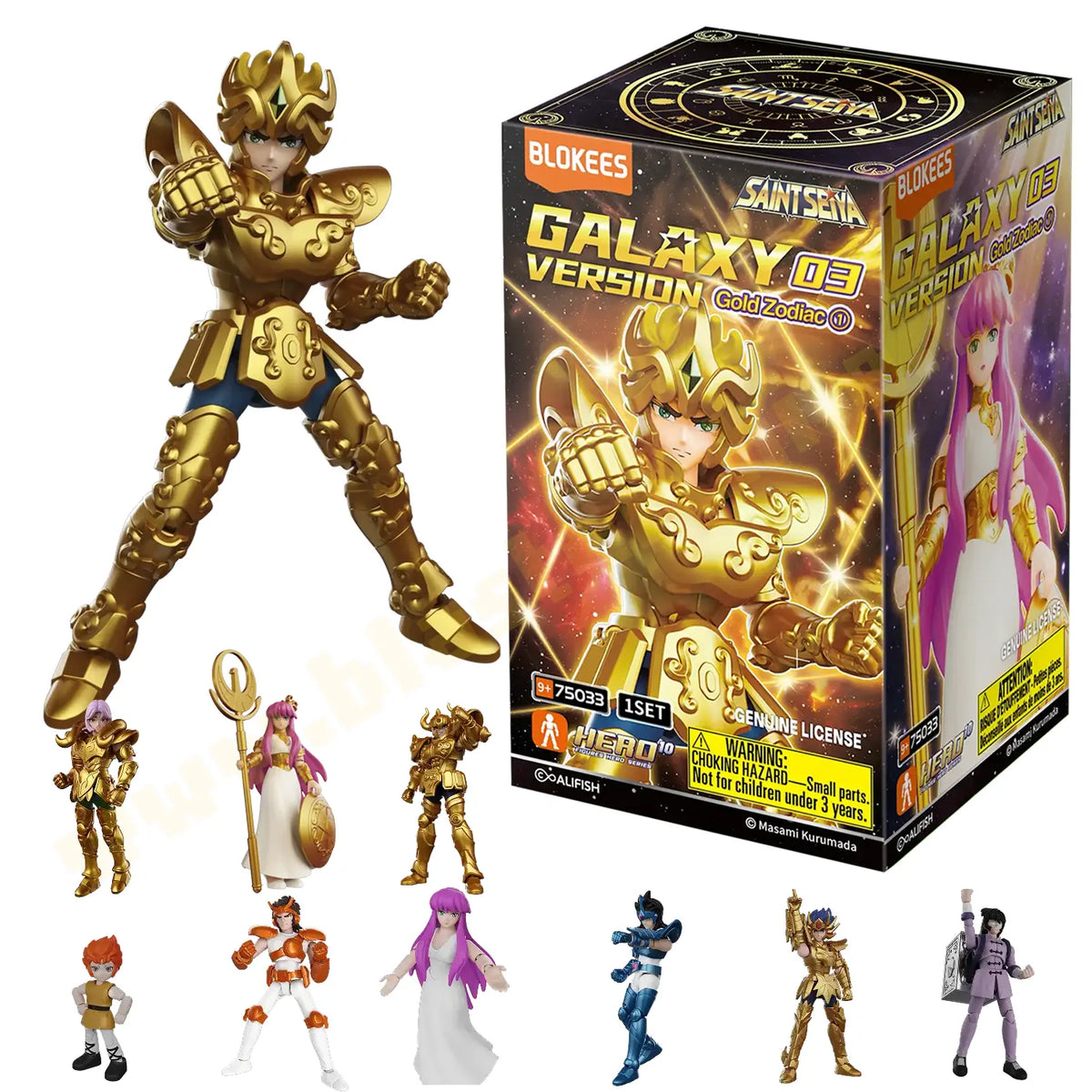 Figura Sorpresa - Saint Seiya Galaxy Version 03 - Gold Zodiac - Model Kit - BLOKEES