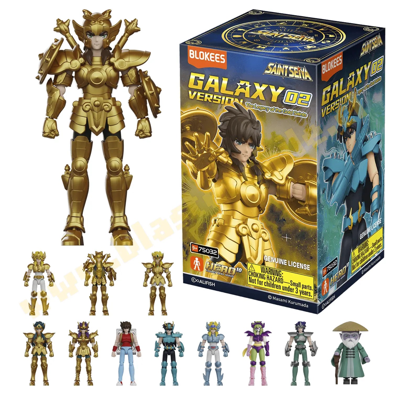 Figura Sorpresa - Saint Seiya Galaxy Version 02 - Legacy of the Gold Saints - Model Kit - BLOKEES