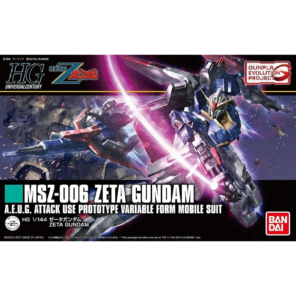 HG 1/144 ZETA GUNDAM - Model Kit Articulado - Bandai