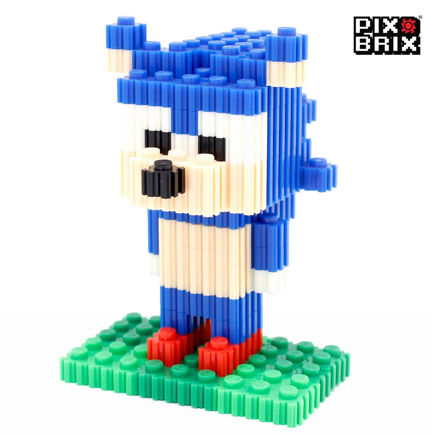 Sonic Pequeño Armable 3D  - Sonic the Hedgehog  - Pix Brix