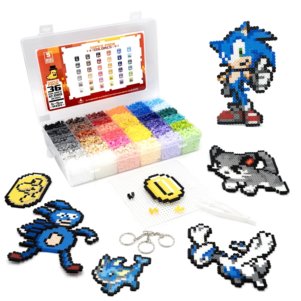 Super Pack 5mm - 12.000 Piezas - 36 Colores