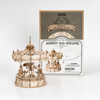Merry Go Round - Rompecabezas 3D - Maqueta de Madera Rolife