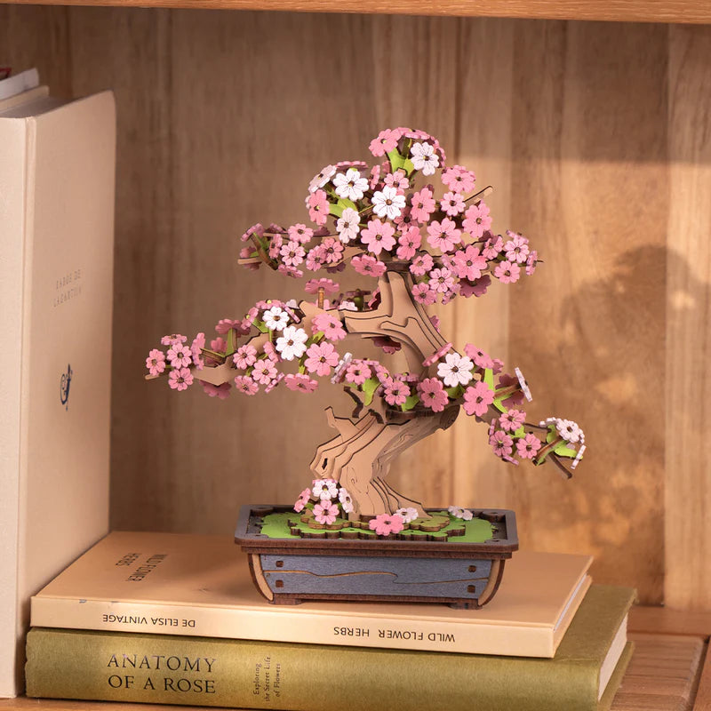 Sakura Bonsai - Rompecabezas 3D - Maqueta de Madera Rolife
