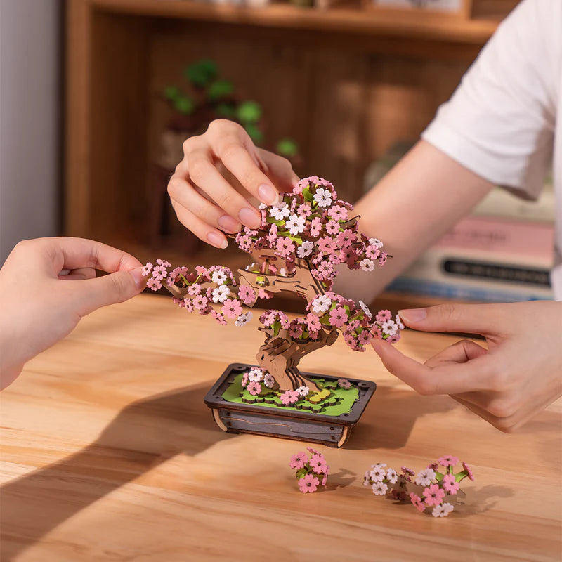 Sakura Bonsai - Rompecabezas 3D - Maqueta de Madera Rolife
