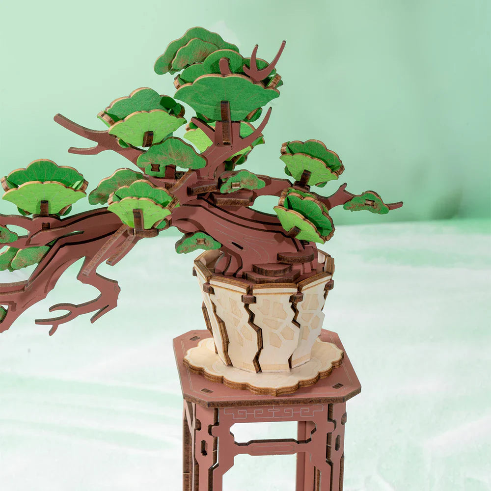 Bonsai - Evergreen Pine - Rompecabezas 3D - Maqueta de Madera Rolife