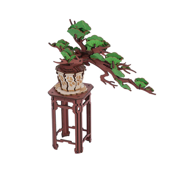 Bonsai - Evergreen Pine - Rompecabezas 3D - Maqueta de Madera Rolife