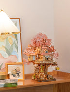 Sakura Tree House - Rompecabezas 3D - Maqueta de Madera Rolife