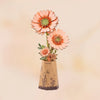 Gerbera Daisy Light Orange - Rompecabezas 3D - Maqueta de Madera Robotime