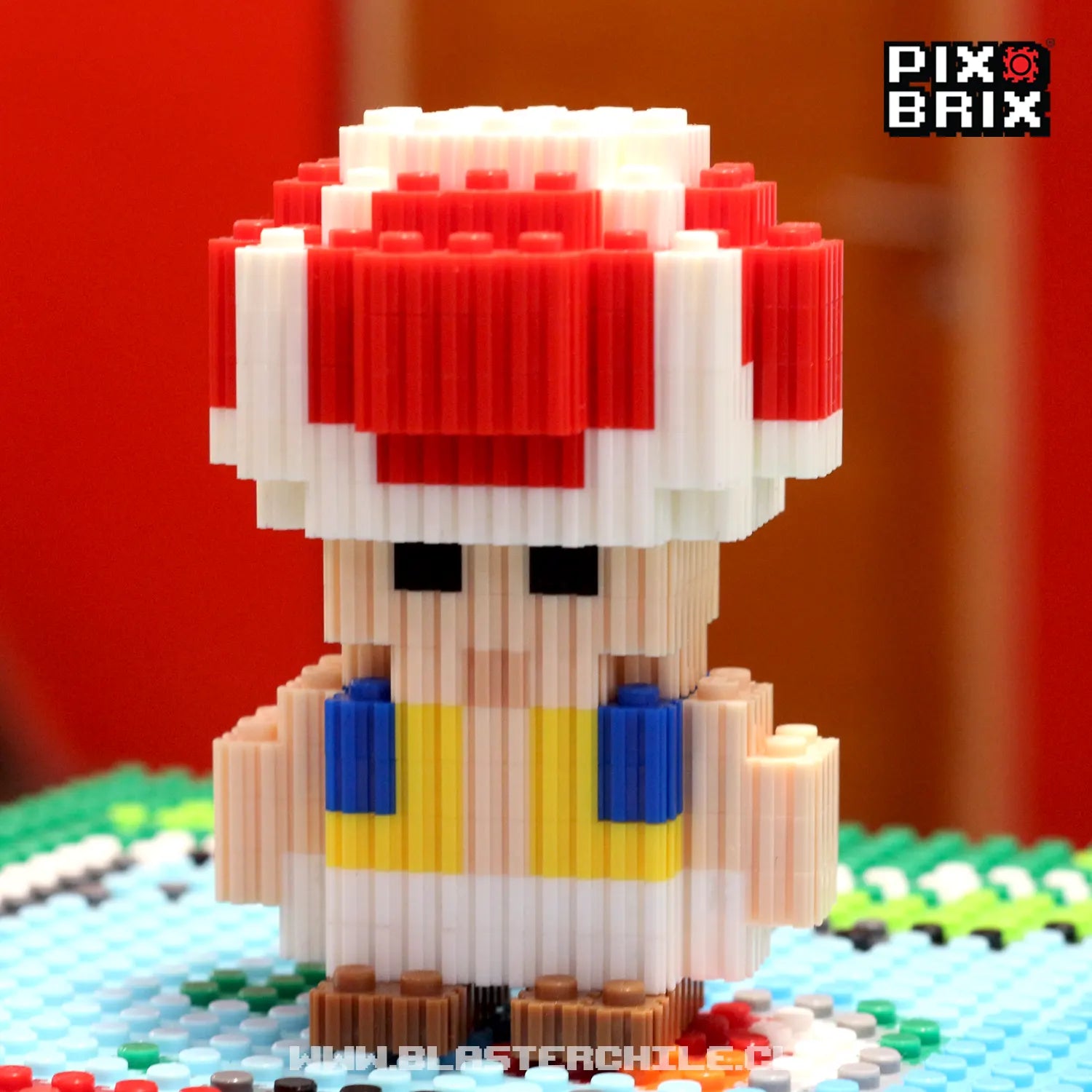 Toad Armable 3D - Mario Bros - Pix Brix