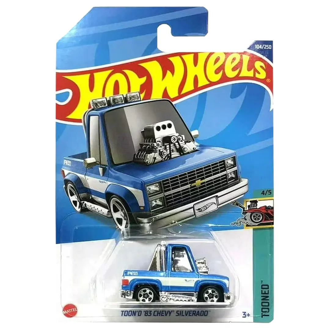 Toon D 83 Chevy Silverado - Tooned 4/5 - Hot Wheels