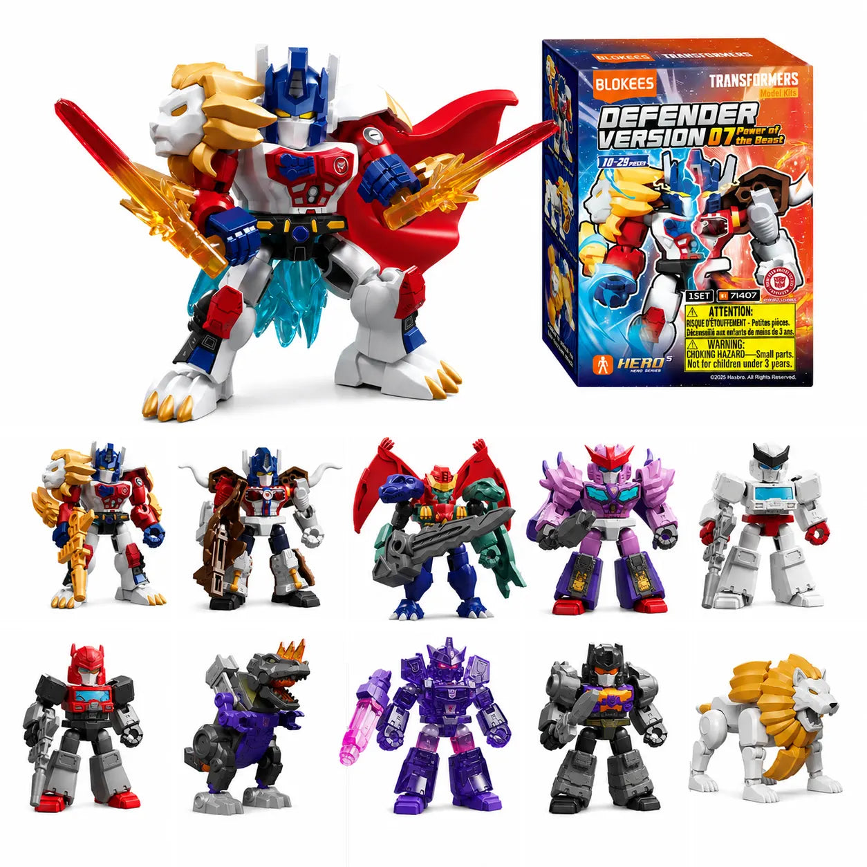 Figura Sorpresa - Transformers Defender Version 07 Power of the Beast - Model Kit - BLOKEES (Copia)