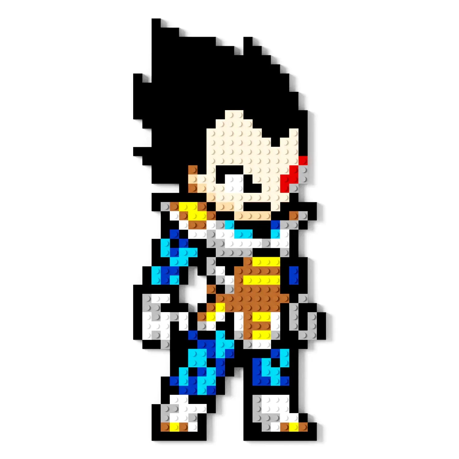 Vegeta Puzzle 2D - 36,5 x 16,5cm - Dragon Ball Z - Pix Brix