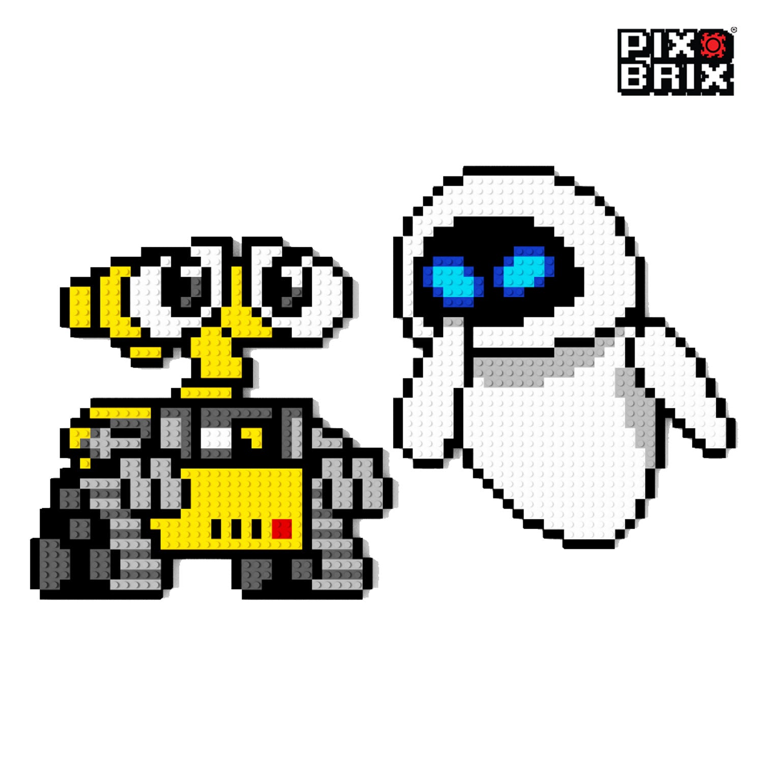 Wall-E y Eva Puzzle 2D - 33 x 53cm - Pix Brix