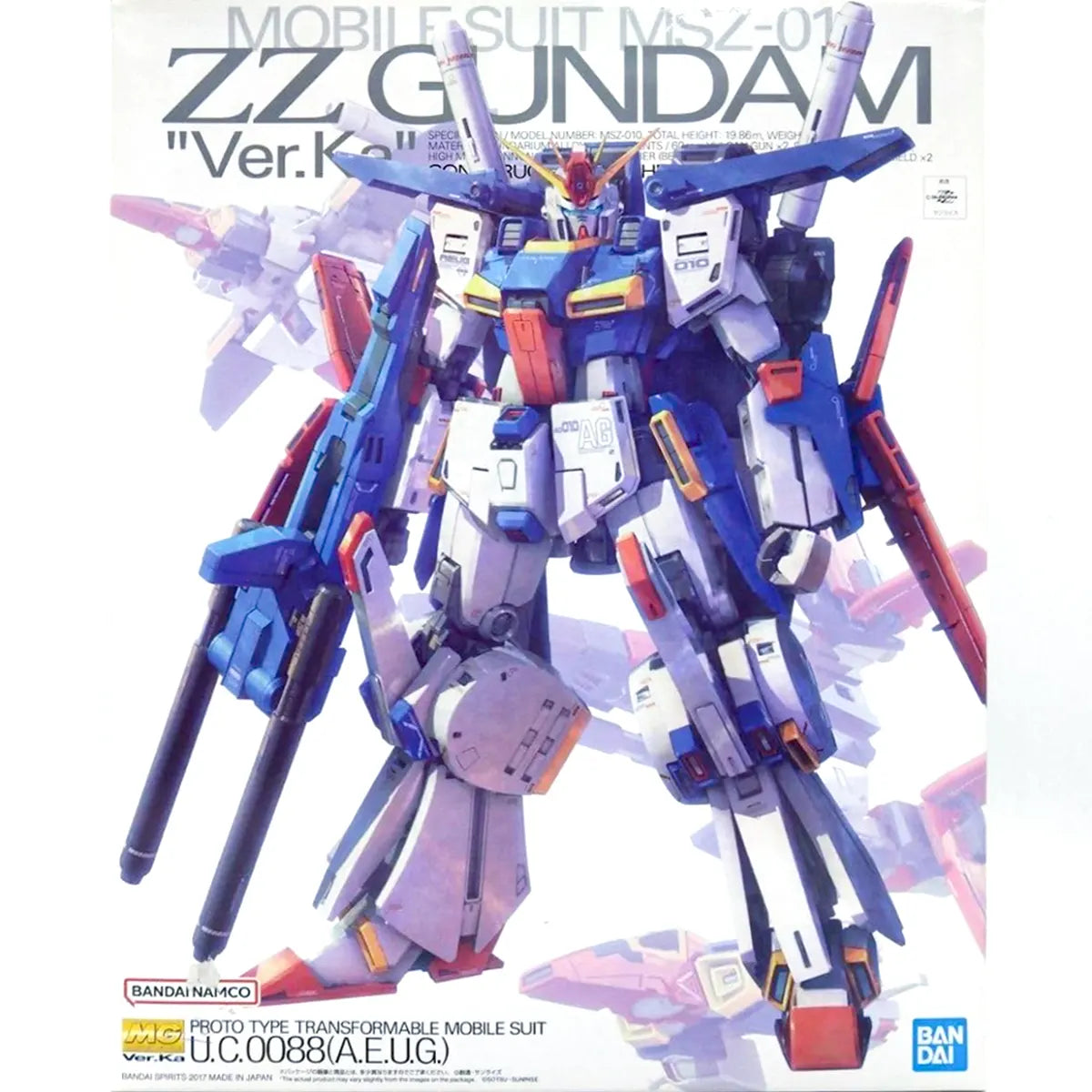 MG 1/100 ZZ GUNDAM Ver.Ka - Model Kit Articulado - Bandai
