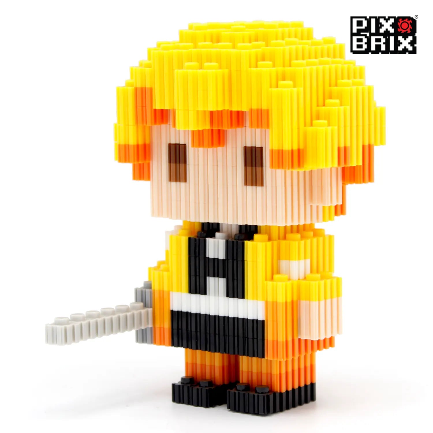 Zenitsu Agatsuma Armable 3D - Demon Slayer - Pix Brix