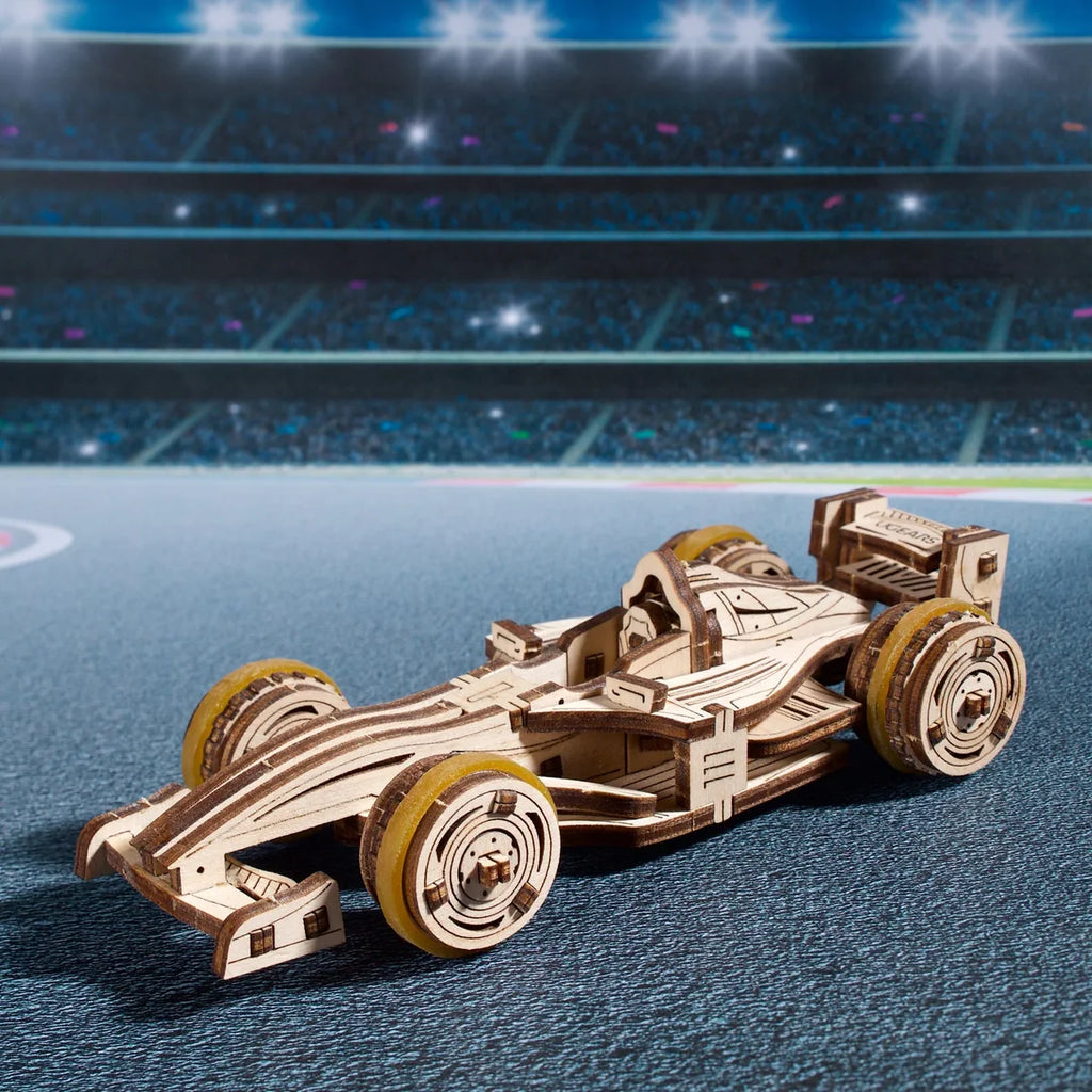 Compact Racer (Automóvil de Carreras) -  Puzle 3D de Madera - Ugears