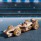 Compact Racer (Automóvil de Carreras) -  Puzle 3D de Madera - Ugears