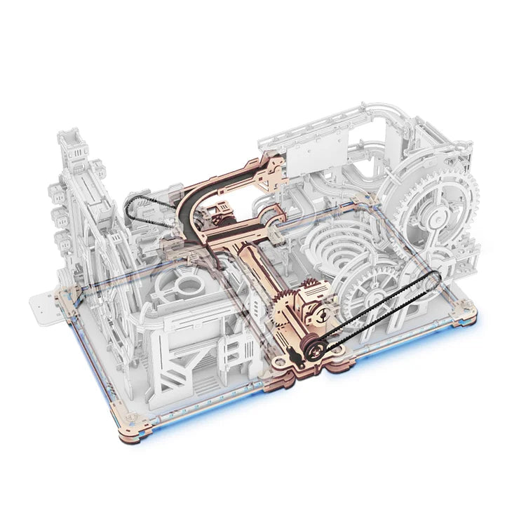 Marble Spaceport - Rompecabezas 3D - Maqueta de Madera ROKR