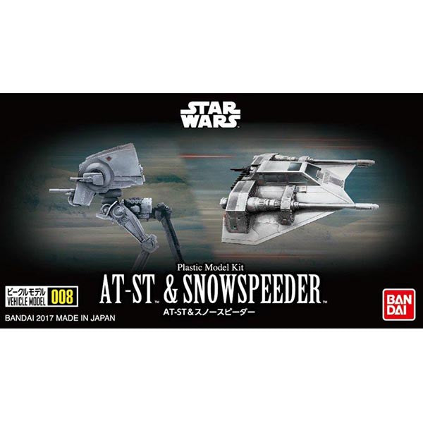 VEHICLE MODEL 008 AT-ST & SNOWSPEEDER - Model Kit - Star Wars