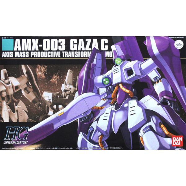1/144 HGUC GAZA C (HAMAN KARN'S MOBILE SUIT) - Model Kit Articulado - Bandai