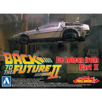 BACK TO THE FUTURE PART II DELOREAN PULL-BACK (1/43) - Model Kit - Aoshima
