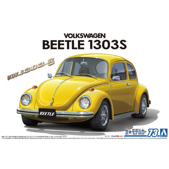 VOLKSWAGEN 13AD BEETLE 1303S '73 1/24 - Model Kit - Aoshima