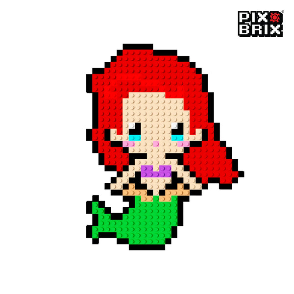 Ariel Puzzle 2D- 27 x 20cm - Disney - Pix Brix