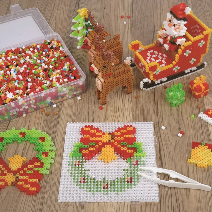 Set Navideño Hama Beads Pack 5mm - 5.000 Piezas - 16 Colores - Christmas Pack