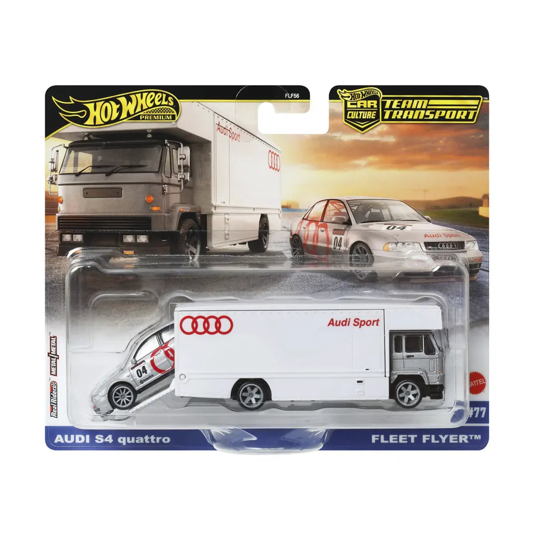 Audi S4 Quattro y Fleet Flyer - Team Transport - Hot Wheels