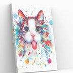 Gatito 40x50 cm - Pinturas de Diamantes con Bastidor